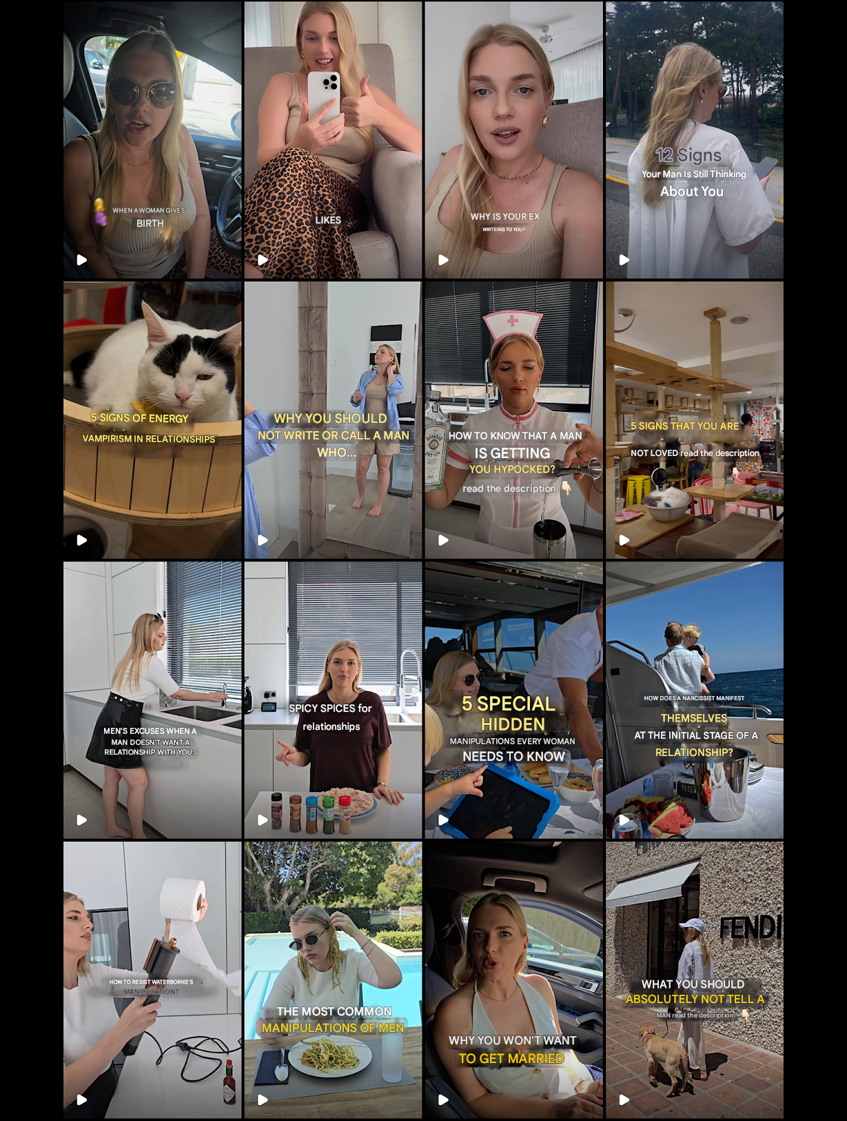 Instagram activity evidence